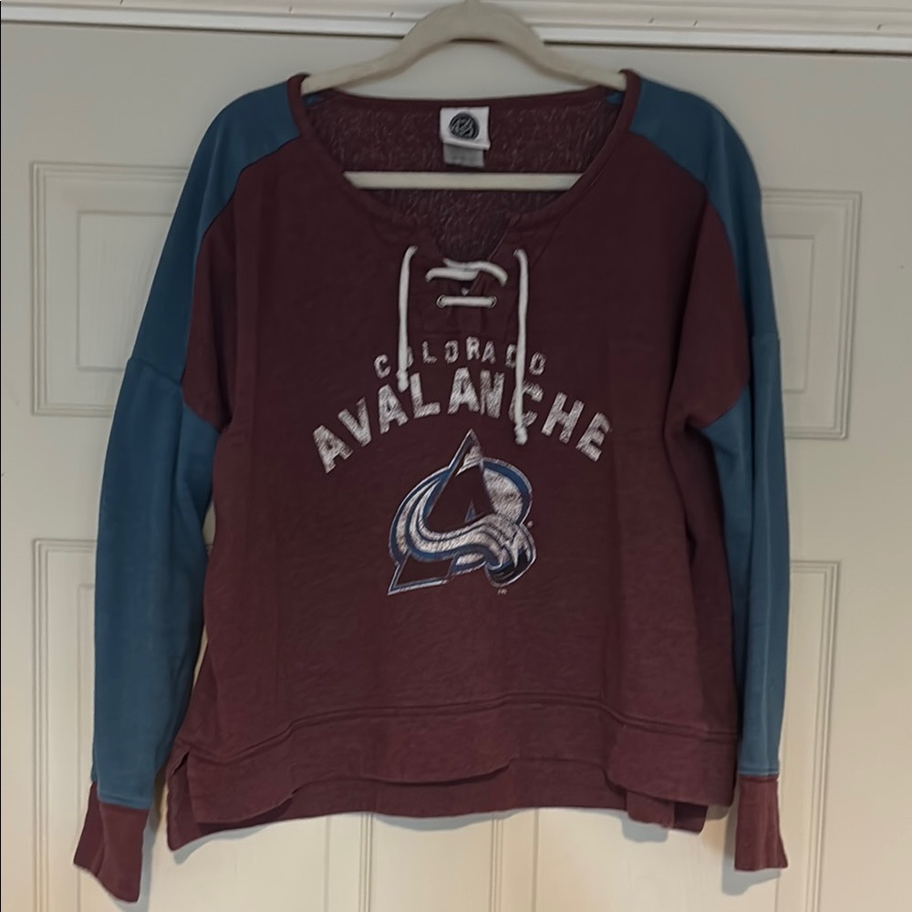 Colorado Avalanche Women's Sweater - Burgundy and Blue